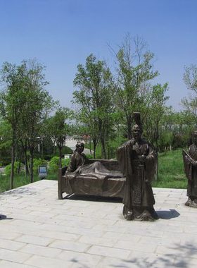 城市景观民俗小品亲尝汤药