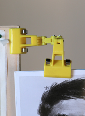 左绘画画临摹夹美术生专用范画夹夹画夹子画板夹子水粉色彩素描夹子用的夹子绘画夹用品可旋转折叠的临摹器