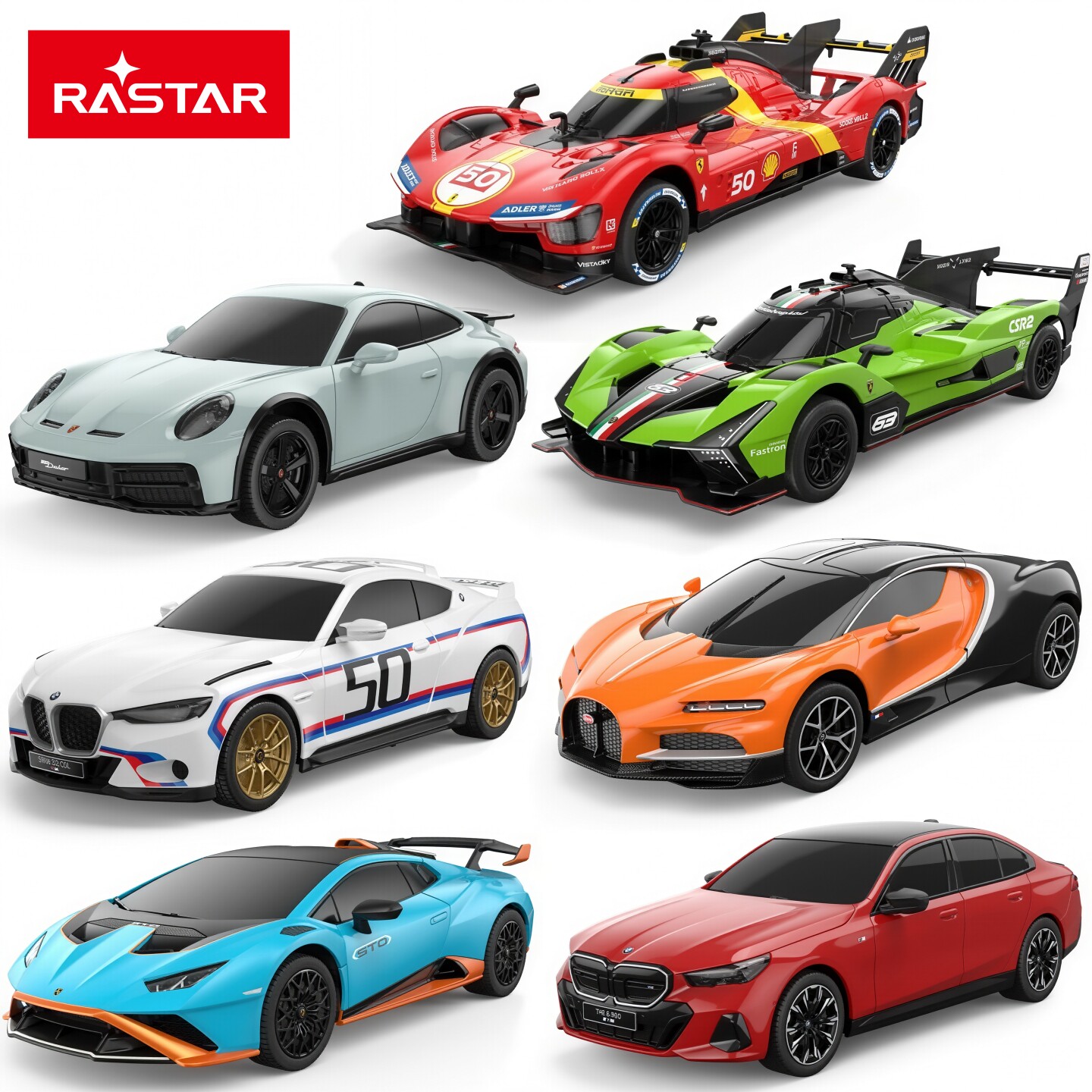 遥控车赛车跑车越野车玩具礼物名车收藏摆件正版车模星辉rastar