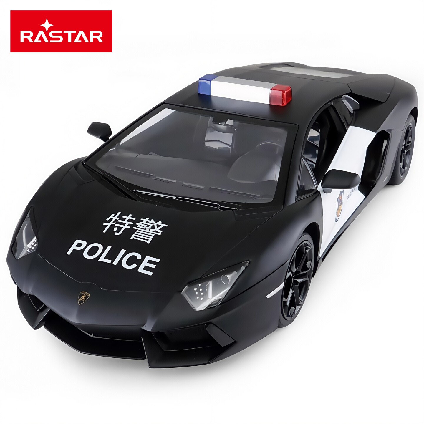 rastar星辉遥控车模兰博基尼LP700-4警车警笛警灯玩具礼物1:14