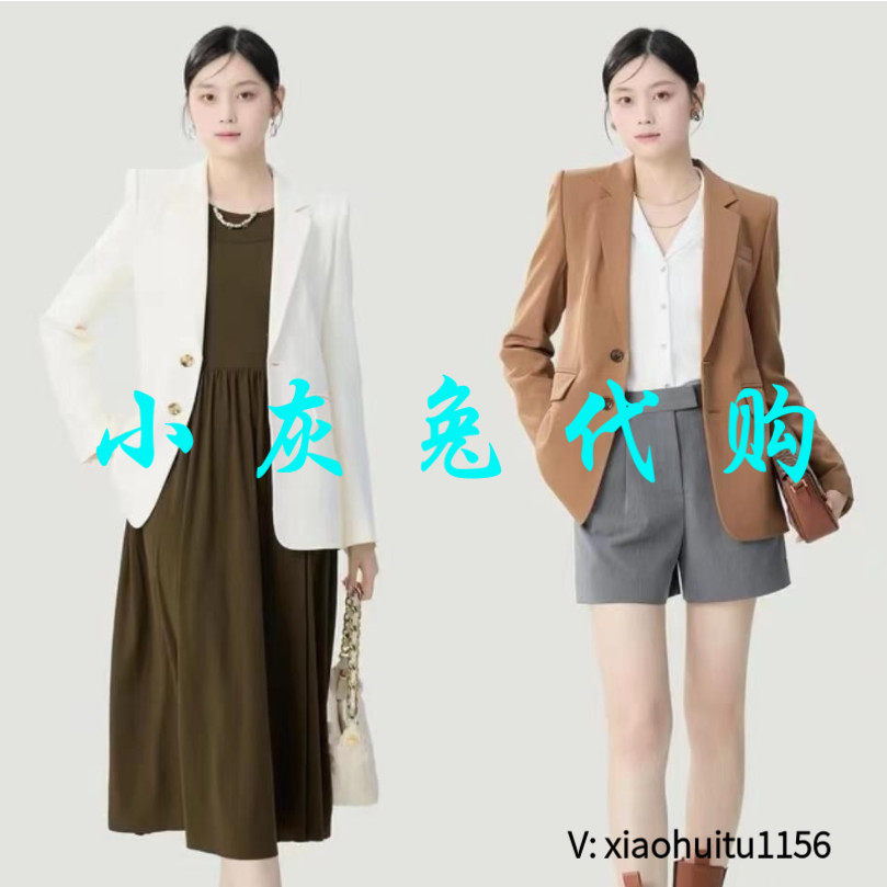 小灰兔专柜正品代购2026新款气质经典休闲职业西装外套女5400999