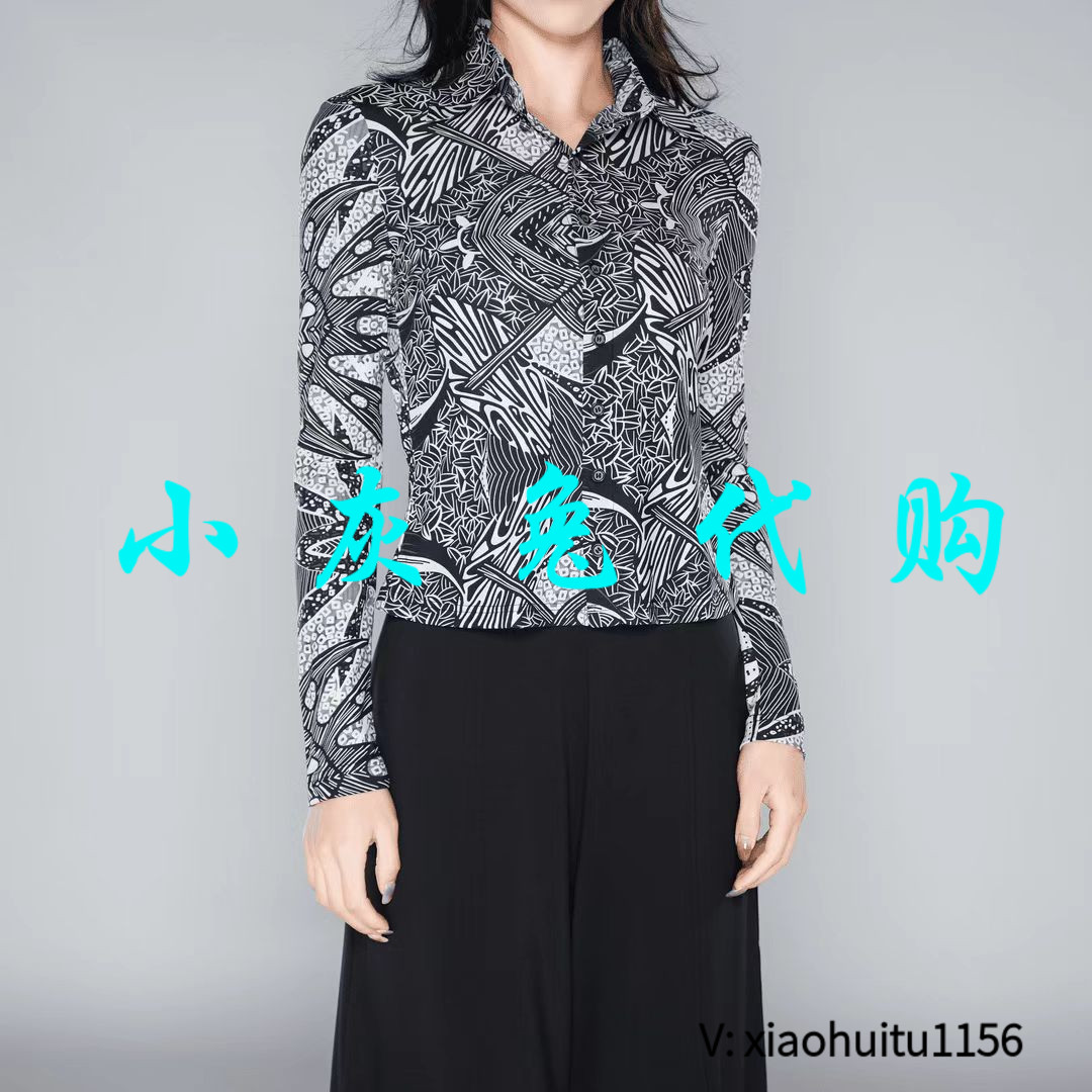 小灰兔专柜正品代购2026秋装长袖衬衫网纱1300782-2A30221-001