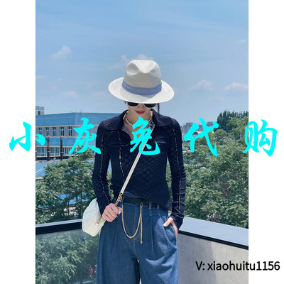 小灰兔正品代购拼接设计打底衫