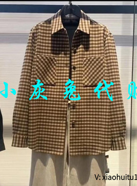 小灰兔专柜正品代购2025款格子口袋衬衫外套1400458-7K13533-001