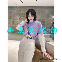 小灰兔专柜正品代购2025夏季重工印花短袖T恤1300901-42140BP-001