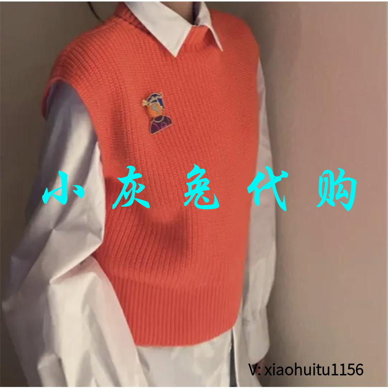 小灰兔正品代购橘色马甲背心