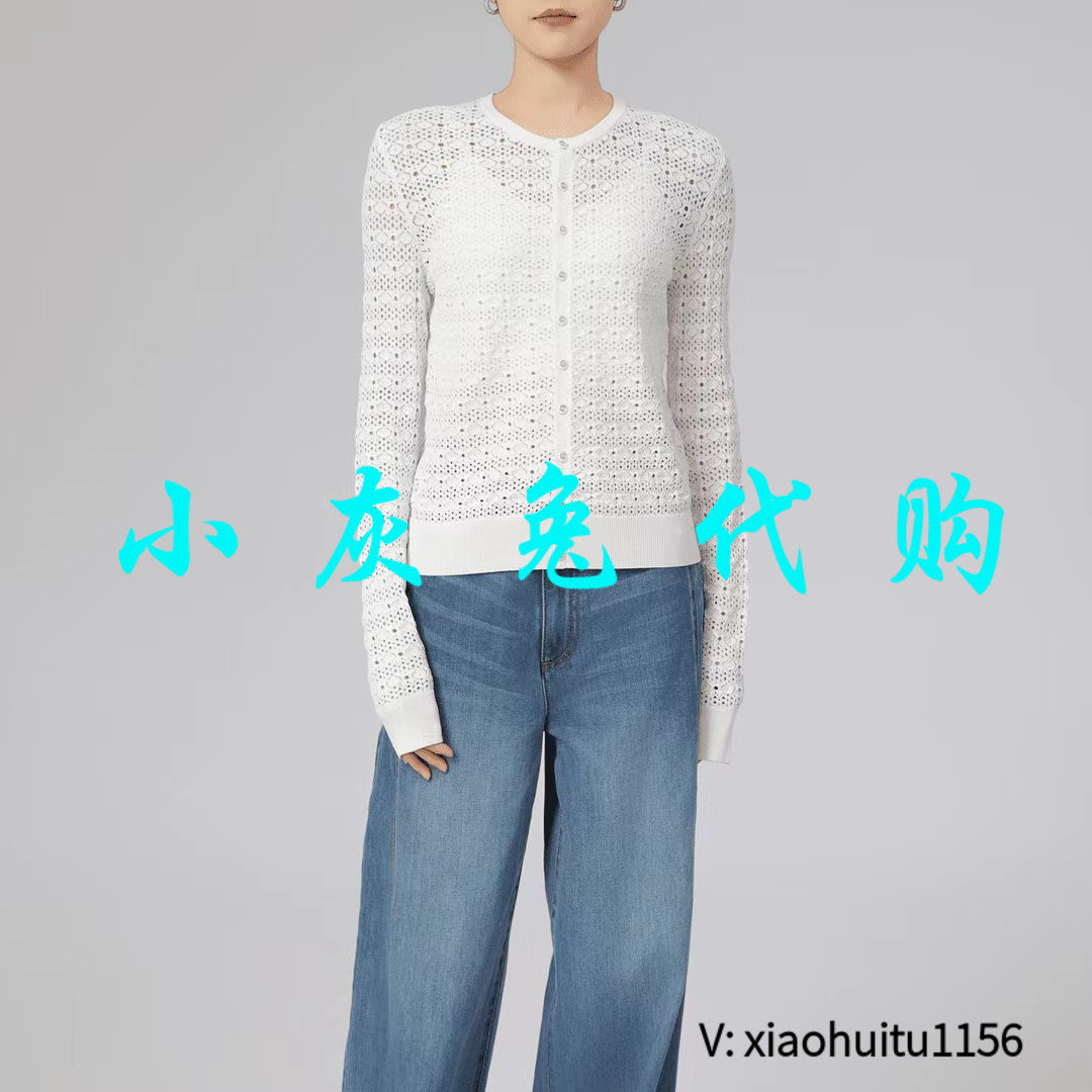 小灰兔专柜正品代购2026春季新款镂空针织长T 148016-1T54471