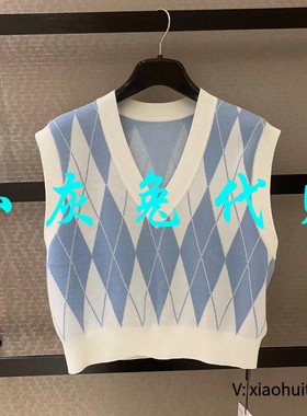 小灰兔专柜正品代购2025年针织无袖马甲背心1399455-1T17372-035
