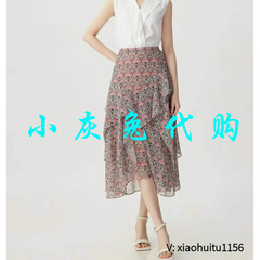 小灰兔专柜正品代购2025夏碎花不规则半身裙5200460-2A27765-001