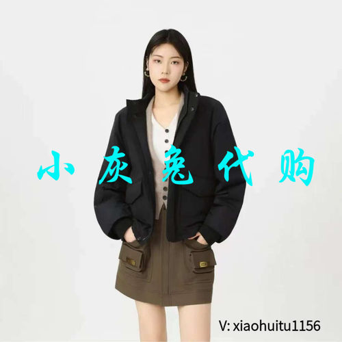 小灰兔专柜正品代购简约时尚休闲百搭慵懒风新雪丽棉服女540051