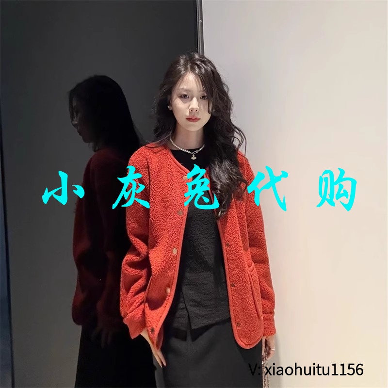 小灰兔专柜正品代购2026秋冬新款短款圆领潮服风女短外套140067