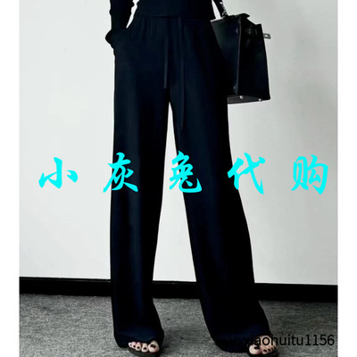 小灰兔正品代购黑色休闲裤