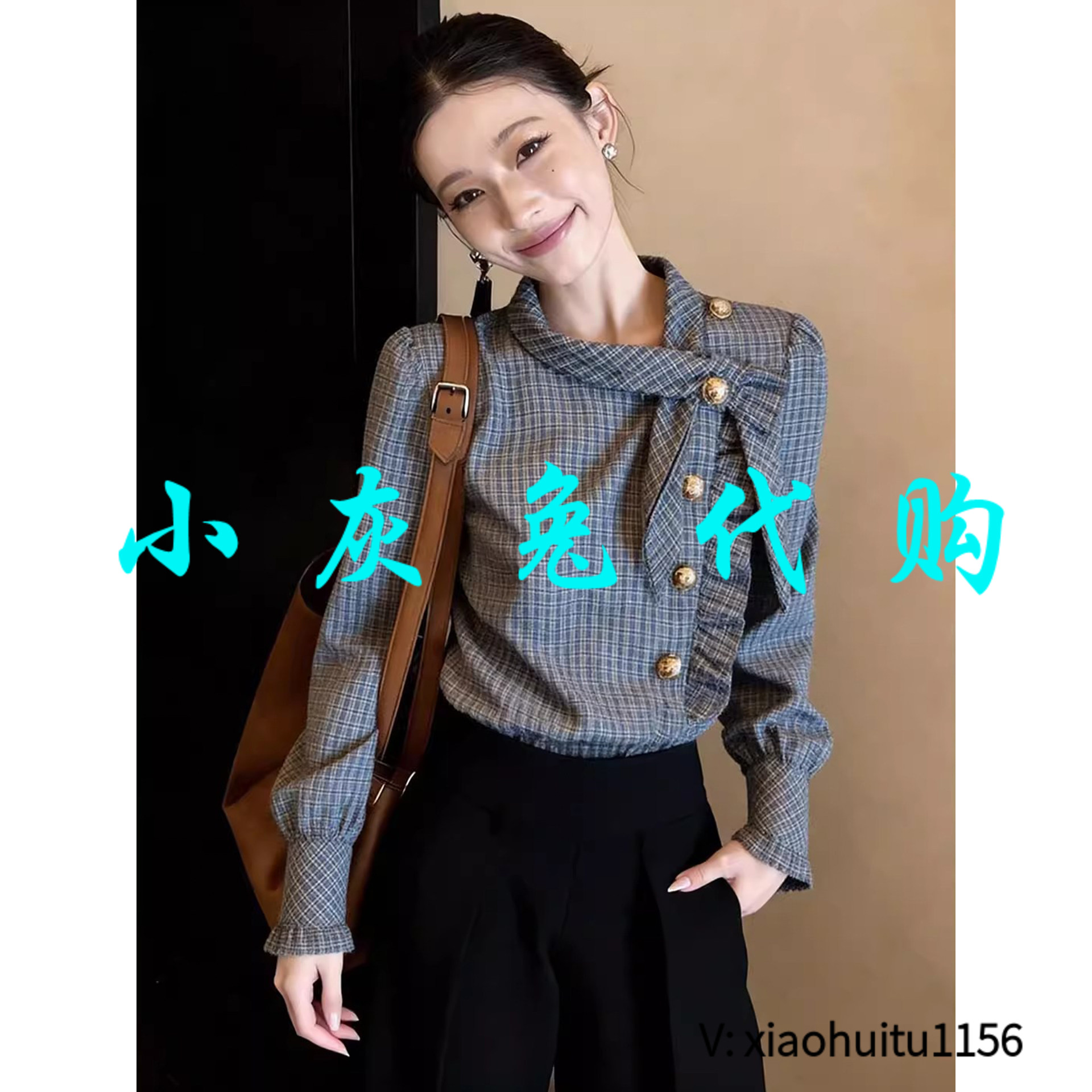 小灰兔专柜正品代购2026新款独特休闲显瘦长袖衬衫5330439