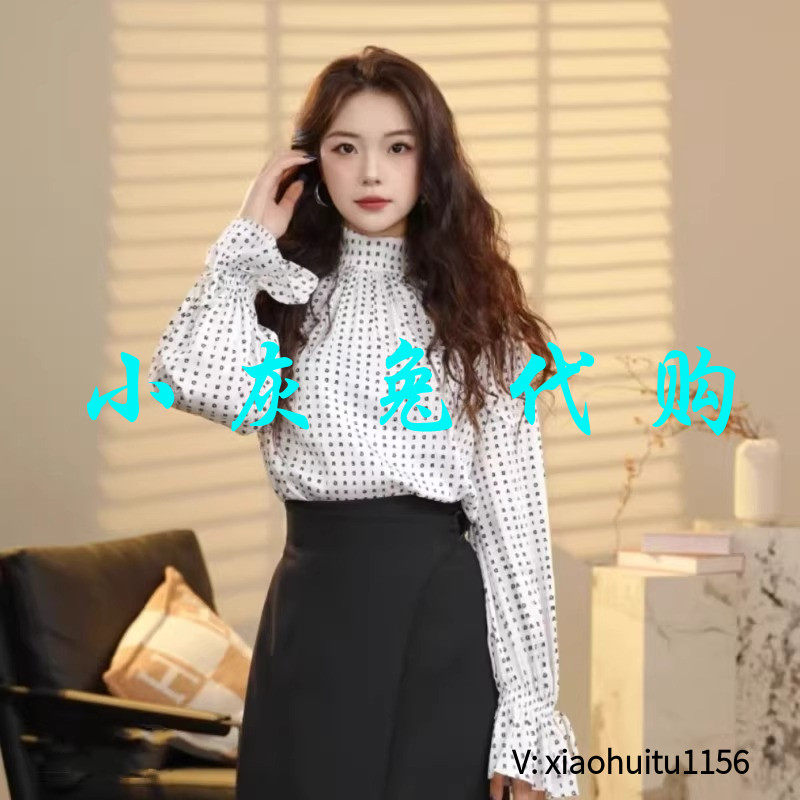 小灰兔专柜正品代购2026春装新款字母立领长袖衬衫130005-2A65861