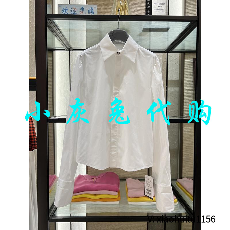 小灰兔正品代购长袖衬衫白色