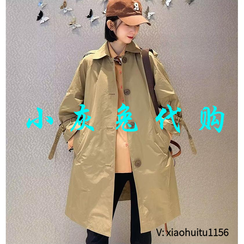 小灰兔正品代购中长款卡其风衣