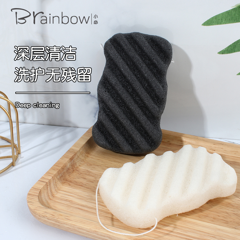 Brainbow洗脸扑海绵保湿柔软魔芋起泡球深层清洁卸妆蒟蒻洁面扑