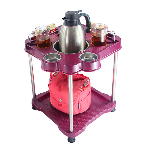 棋牌室塑料茶水架杯托两用麻将机