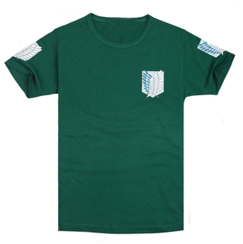 进击的巨人 兵长 调查兵团 自由之翼 短袖T恤 绿色 欧版大码,模玩/动漫/周边/娃圈三坑/桌游,Cosplay男装/cos男装,淘宝优惠券,粉丝福利购,淘宝优惠卷