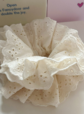 多色～早秋四层露丝同款发圈花边大肠发圈简约ins丸子头发绳头绳