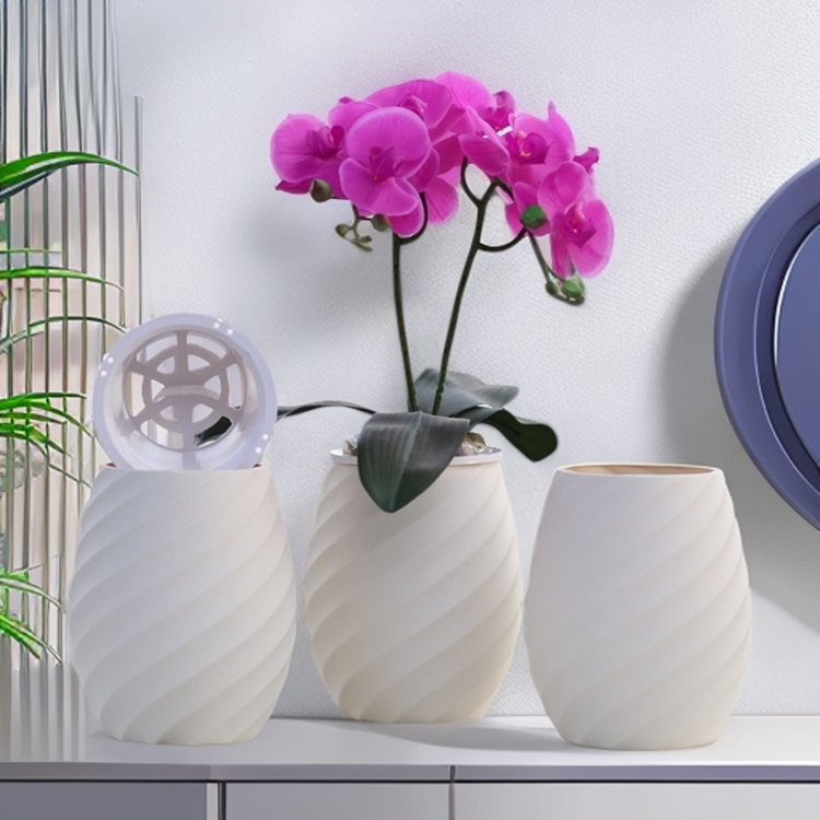 欧式花盆蝴蝶兰花红掌小盆栽种植花钵养根透气定植篮自吸水懒人盆