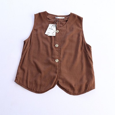 夏季韩版文艺风棉麻马甲女