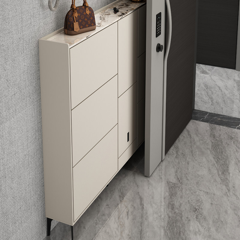 超薄实木鞋柜现代简约入户柜家用门口17cm翻斗式薄柜2025新款极窄,住宅家具,鞋柜,淘宝优惠券,粉丝福利购,淘宝优惠卷