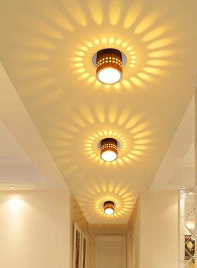 网红过道灯走廊灯客厅天花板吊顶灯筒灯现代射灯灯吸顶灯玄关灯