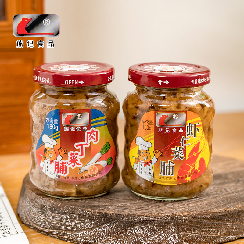熊记虾仁肉丁菜脯咸菜酱菜即食