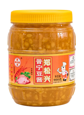 郑松兴大罐装海鲜粥白切普宁豆酱