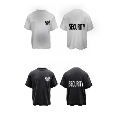 GRAILZ PROJECT GR SS25复古洗水做旧潮蜡染做脏SECURITY短袖体恤