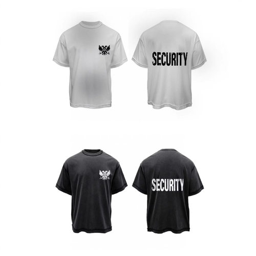 GRAILZ PROJECT GR SS25复古洗水做旧潮蜡染做脏SECURITY短袖体恤