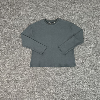 derschutze blossom 樱花华夫格长袖2025新款套头圆领上衣春秋潮