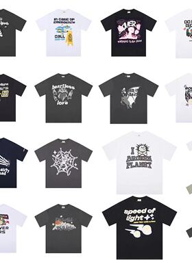 BROKEN PLANET破碎星球美式潮牌发泡情侣短袖宽松男女百搭T恤