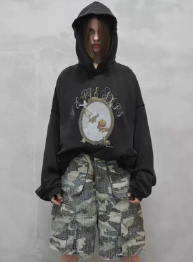 Sense Aisle创世纪麦门交换艺术水洗破坏连帽衫卫衣男女款潮高街