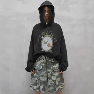 Sense Aisle创世纪麦门交换艺术水洗破坏连帽衫卫衣男女款潮高街