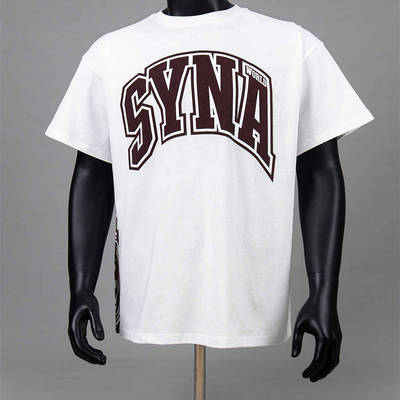 Drill Syna World新款个性字母印花夏季潮牌男女休闲潮流短袖T恤