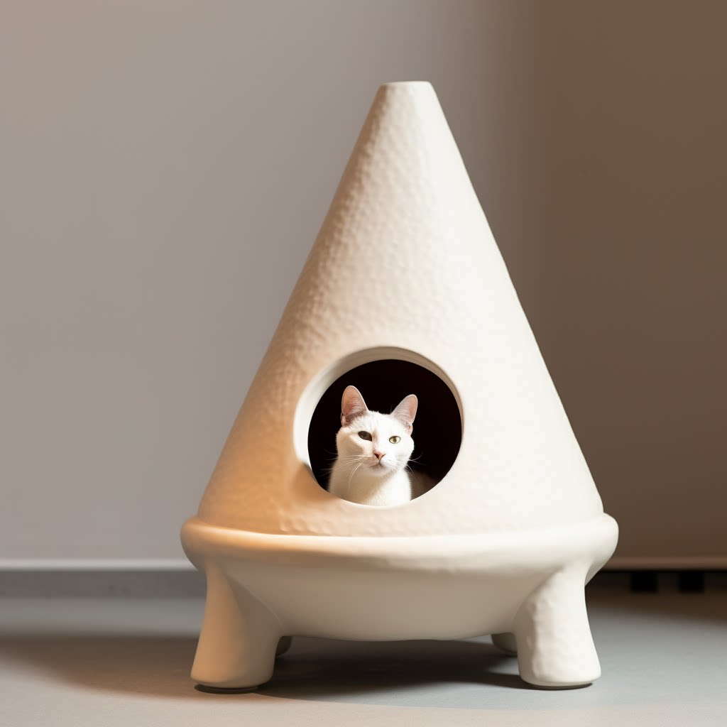 高档网红猫窝四季通用幼猫可用诧寂风格封闭式猫屋猫狗窝家居装饰