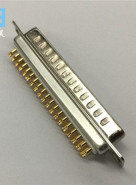 车针d-sub串口公头db连接器 纯铜矩形焊接式并口DB37pin针插头