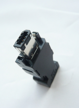 1394-6芯连接器 3E206-0100kv+3E306-3200-008整套1394-6P 黑色