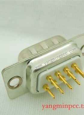 冲钻连接器插座车针D-SUB DP9PIN白胶2排镀金直针孔插板 深圳现货