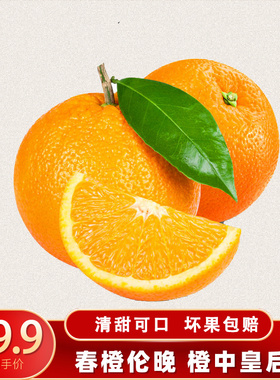 湖北长阳清江伦晚脐橙伦晚春橙新鲜水果当季整箱应季水果5斤/9斤
