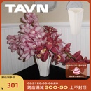 Petal花瓣系列 TAVN 哑光白陶瓷花瓶造型几何感创意装 饰花器
