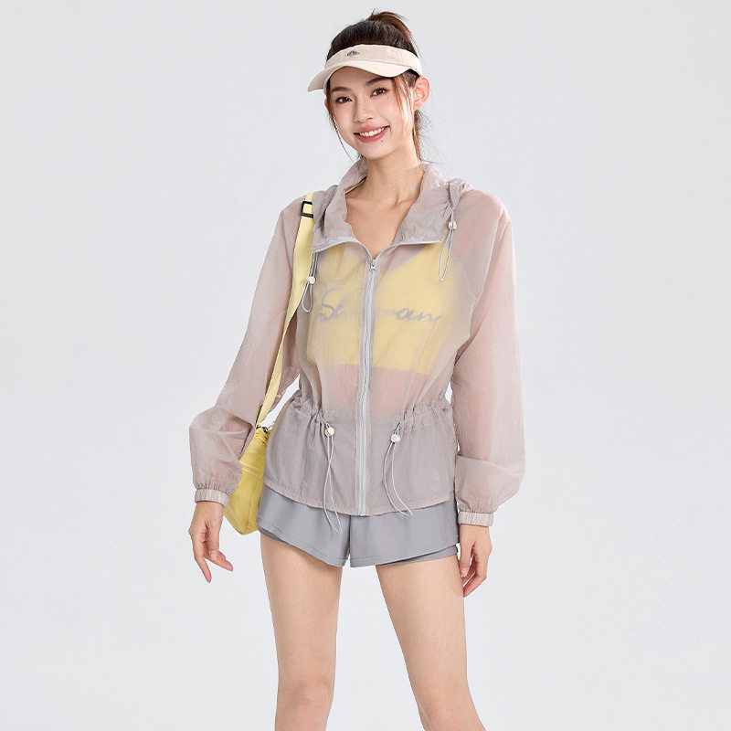 舒漫分体泳衣女2026新款海边度假沙滩三件套长袖防晒连帽罩衫泳装