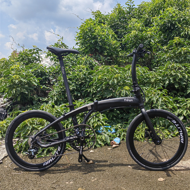fnhon风行20寸铝合金新款海豚架LDG2018碟刹内走线 折叠自行车