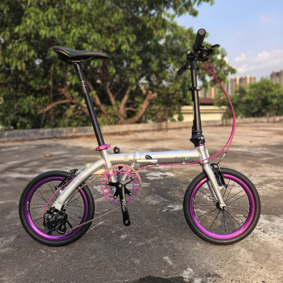 fnhon风行折叠车实体店BYA1401铝合金外三速成人版14寸16寸3速