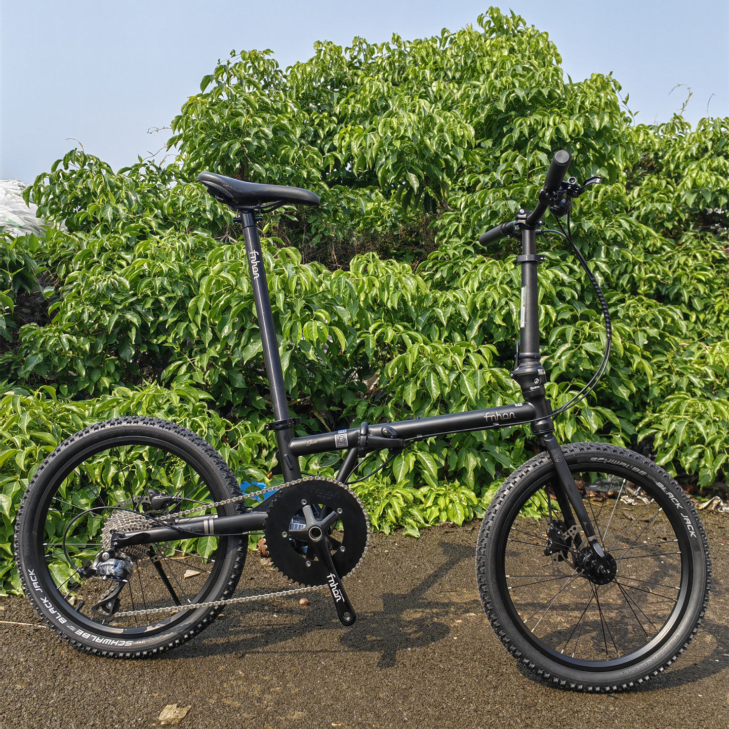 风行FNHON GUST20寸FGD2018碟刹铬钼钢蚂蚁腿折叠自行车越野版