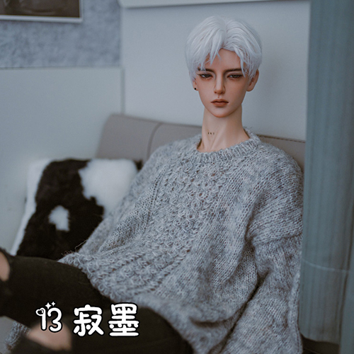 圆领bjd73776875壮叔手织毛衣
