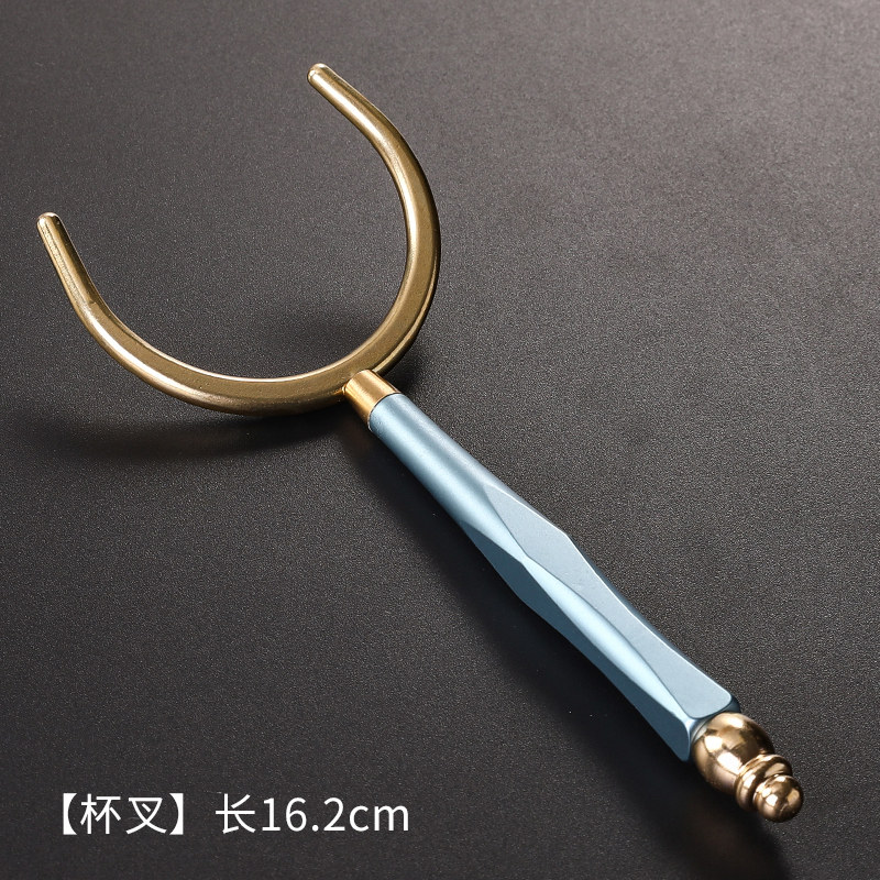 彩铝茶杯叉子杯托纯铜茶托茶夹六君子大小功夫茶道防烫杯夹蛋挞,餐饮具,茶道/零配,淘宝优惠券,粉丝福利购,淘宝优惠卷