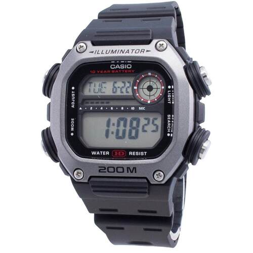 CASIO卡西欧DW 291H 1AV 5闹钟日历背光Stopwatch石英200M男士